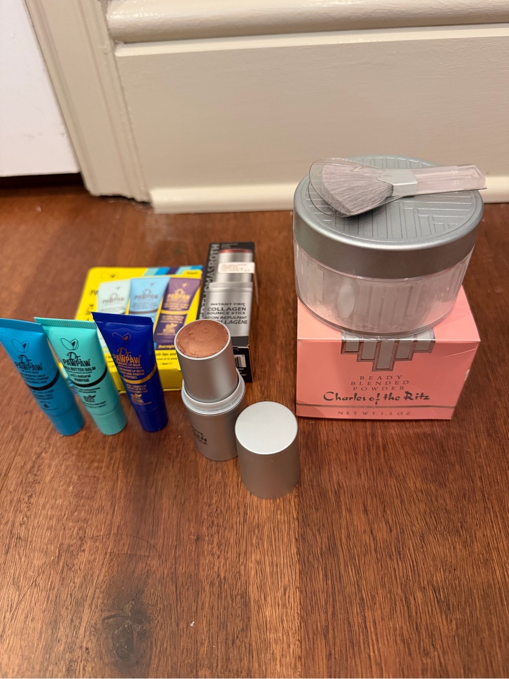 Charles of the Ritz Loose Powder & Makeup Lot in Pink and Silver